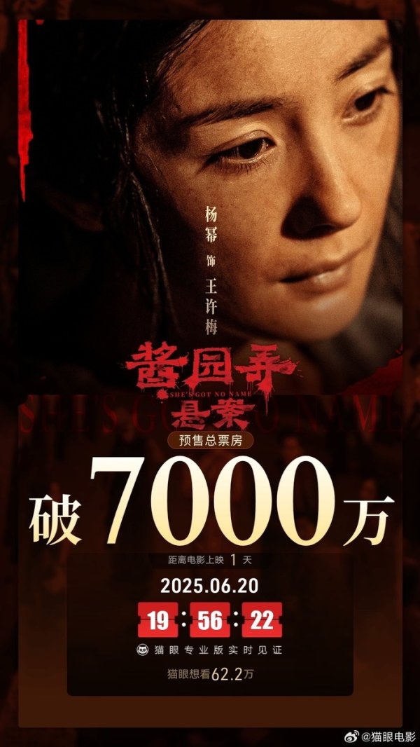 金瑞鼎盛 酱园弄悬案预售总票房破7000万
